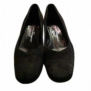 Vintage Salvatore Ferragamo Boutique Suede‎ Heels Size 8